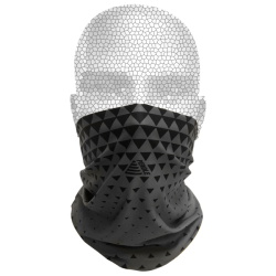 Neck Warmer Face scarf in grey/black